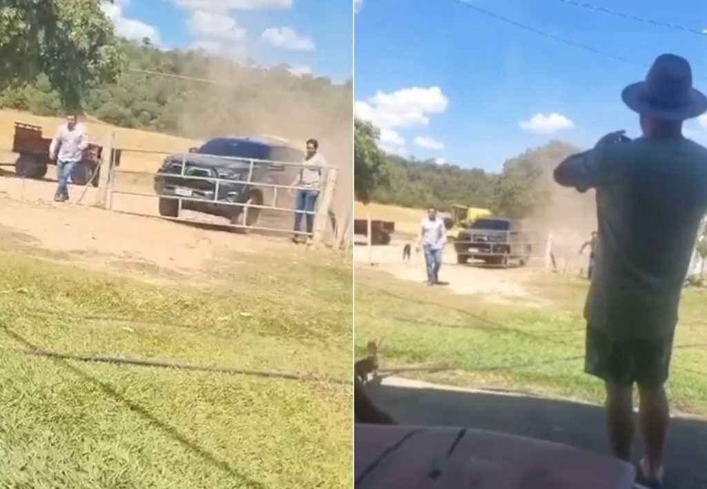 Vídeo mostra briga entre sócios de fazenda vendida por R$ 25 milhões a Alexandre Pires