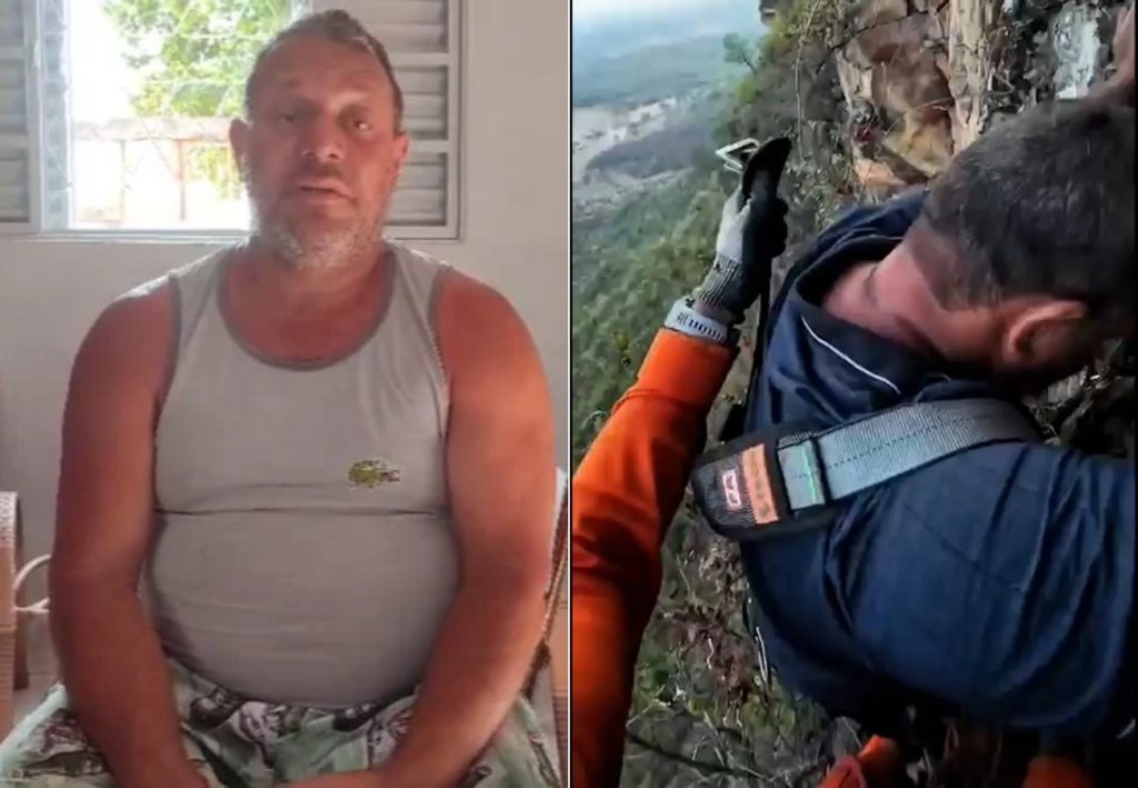 Turista que escorregou de serra no TO se agarrou em arbustos para não cair de penhasco: ‘Me arranhei todo’